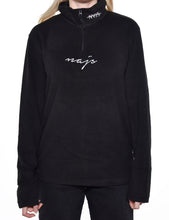 Load image into Gallery viewer, HALF ZIP FLEECE (BLACK)