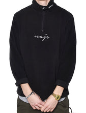 Load image into Gallery viewer, HALF ZIP FLEECE (BLACK)